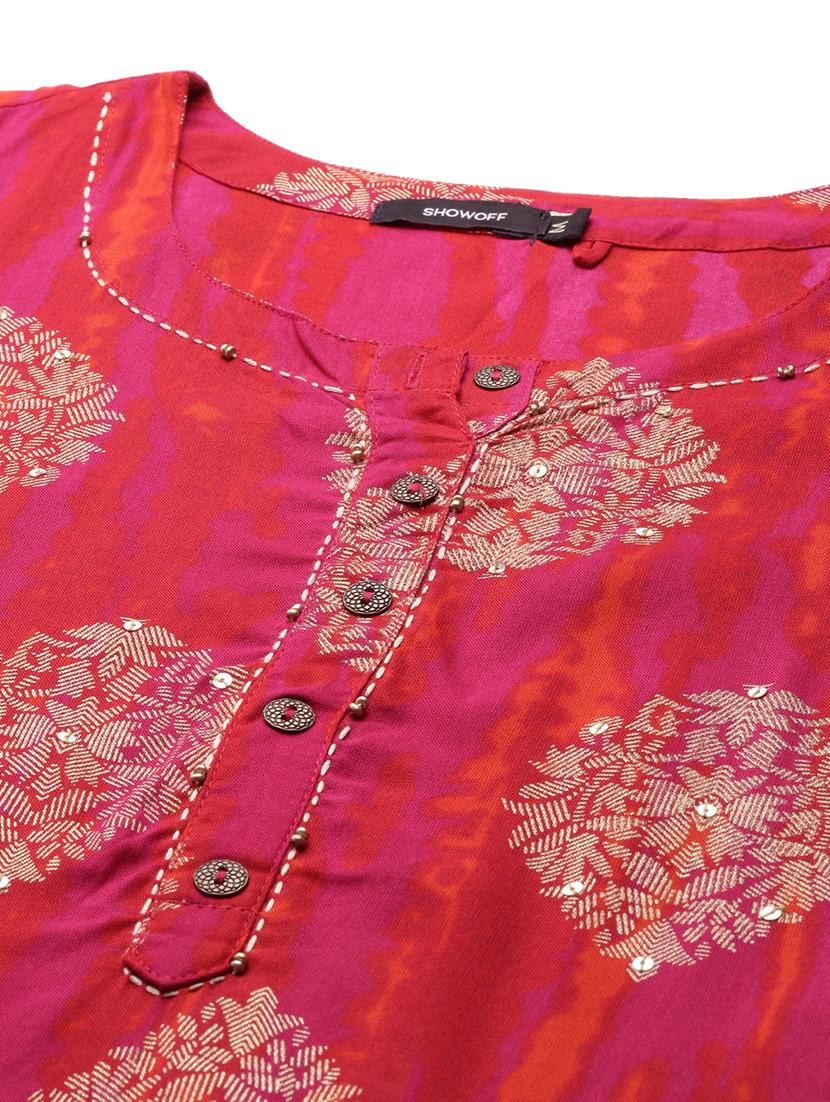 women's straight kurta - 18683129 - Standard Image - 4