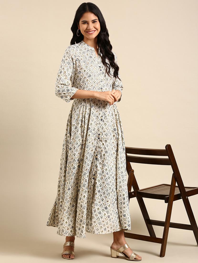 women's flared kurta - 18683160 - Standard Image - 1