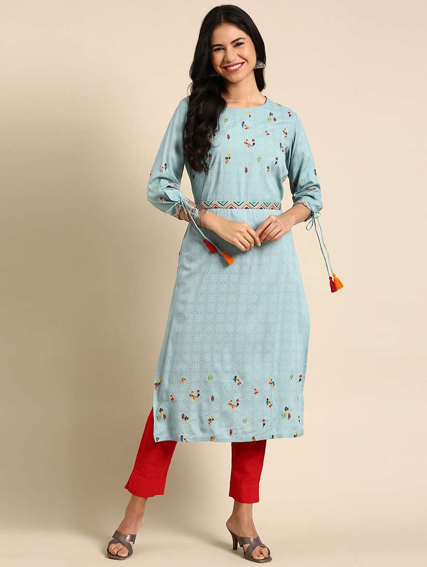women's straight kurta - 18683161 - Zoom Image - 0