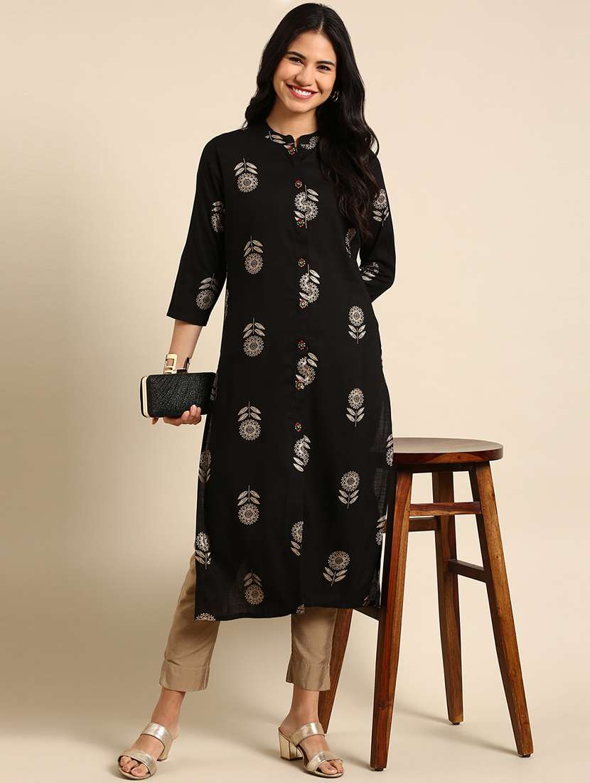 women's straight kurta - 18683168 -  Standard Image - 1