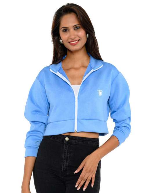 blue viscose summer jacket - 18684408 - Standard Image - 0