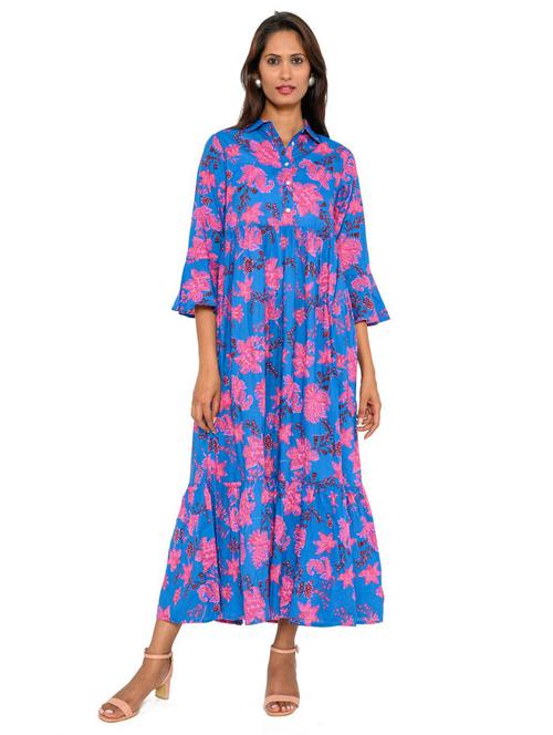 women's fit & flare floral dress - 18685139 - Standard Image - 0