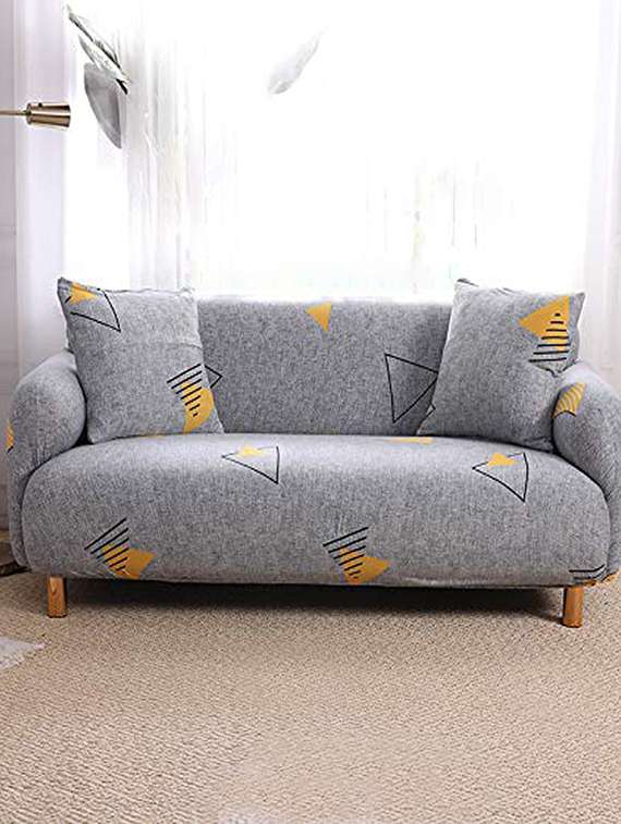 printed sofa cover