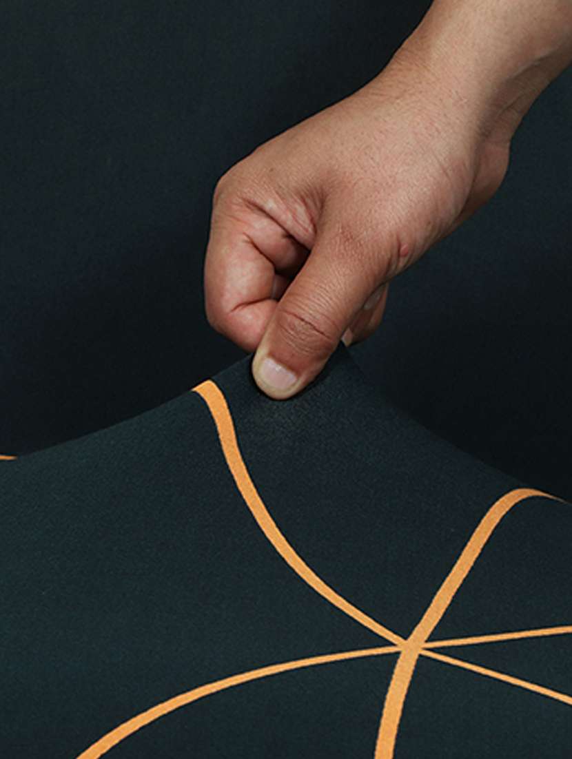 polyester elastic stretch removable washable short dining chair - set of 4 - 18685716 -  Standard Image - 4