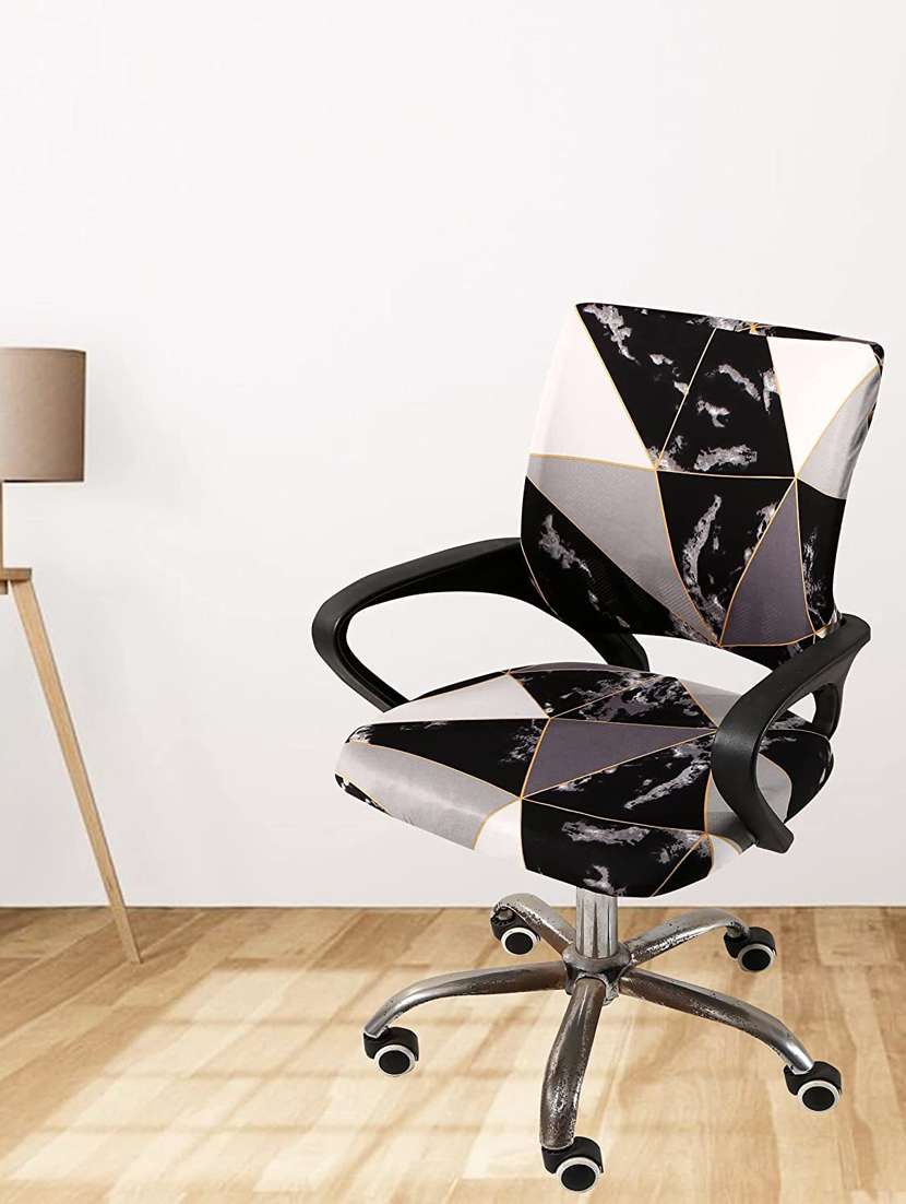 polyester snapdex office chair cover, washable chair slipcover (black prism, 6) - 18685777 - Standard Image - 1