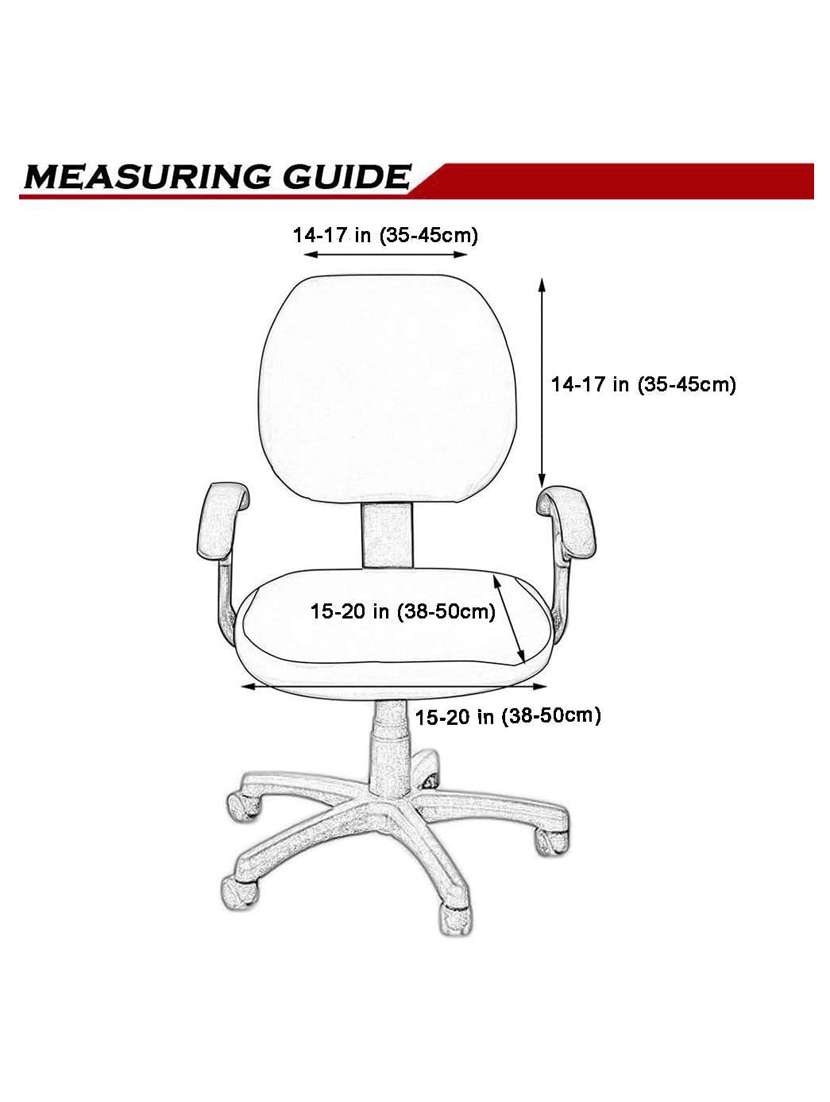 polyester snapdex office chair cover, washable chair slipcover (pink flower, 6) - 18685790 -  Standard Image - 4