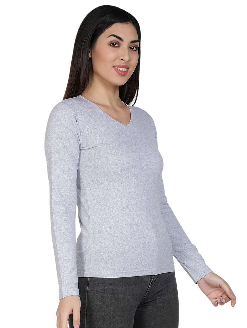 women's plain v neck t-shirt - 18686552 -  Standard Image - 1