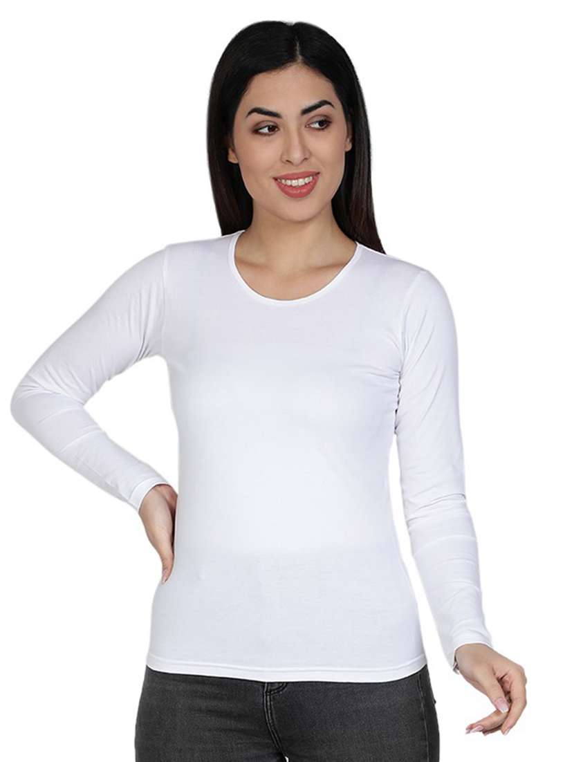 women's plain round neck t-shirt