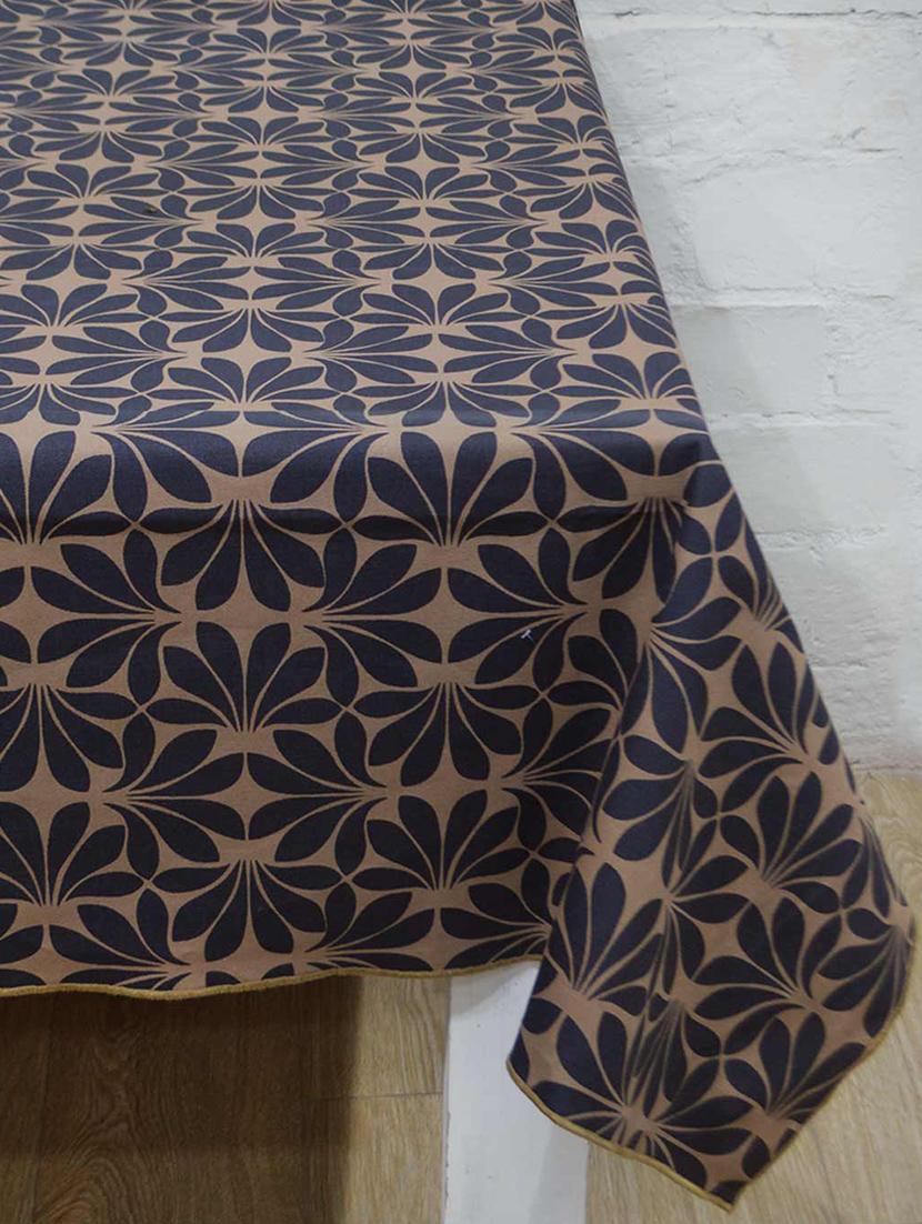 r home tablecloth 6 - 10 seater, large dining table, heavy eco printed blue beige cotton fabric, - 18686856 - Standard Image - 1