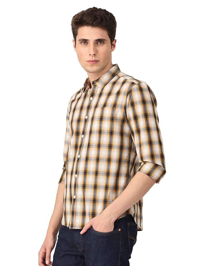 mens checks casual shirt - 18686931 -  Standard Image - 1