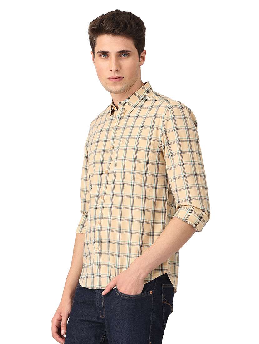 mens checks casual shirt - 18686932 -  Standard Image - 1