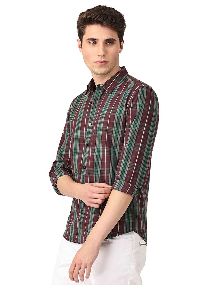 mens checks casual shirt - 18686934 -  Standard Image - 1