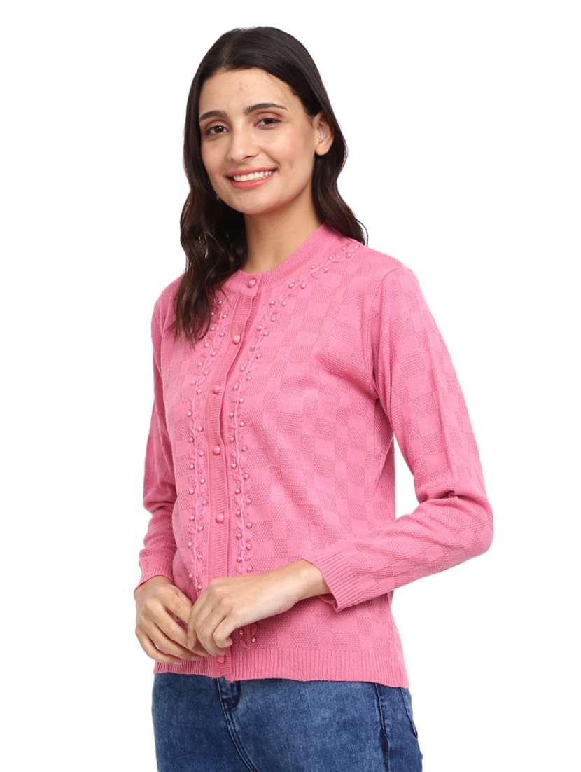 Button Up Wool Cardigan - 18687953 -  Standard Image - 1
