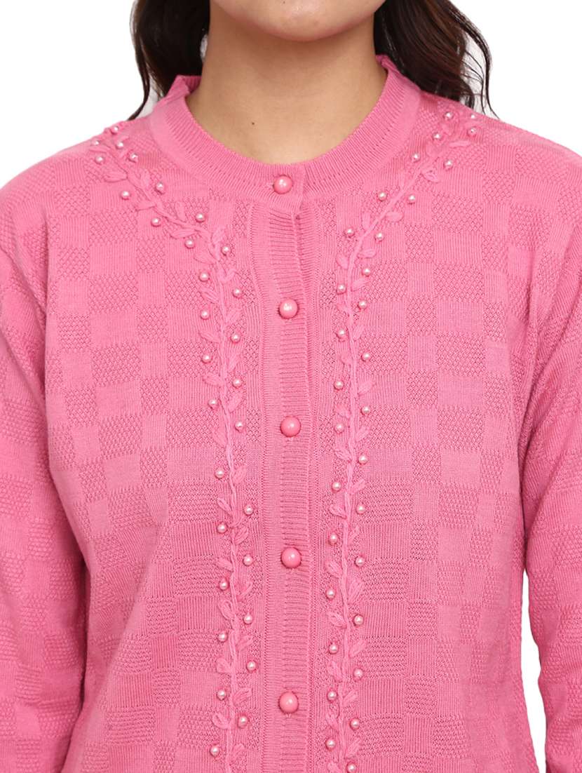 Button Up Wool Cardigan - 18687953 -  Standard Image - 4