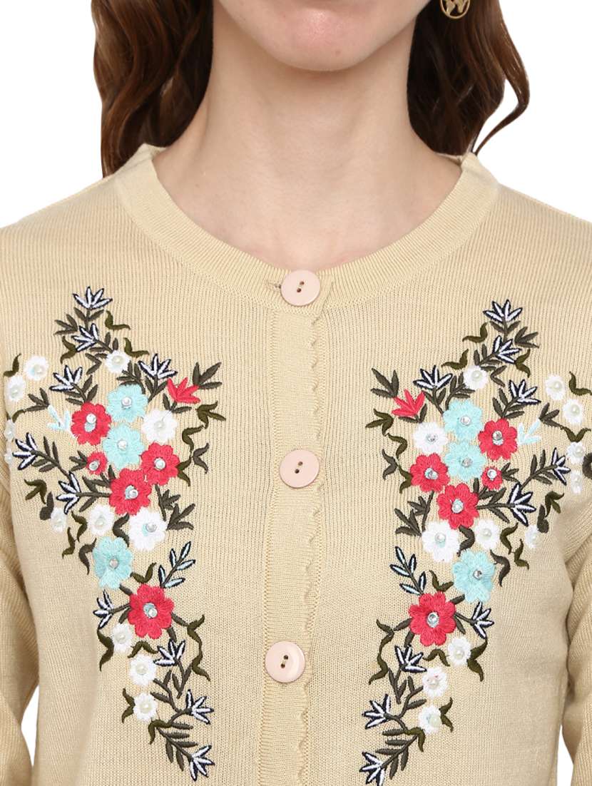 button up wool cardigan - 18687991 -  Standard Image - 4