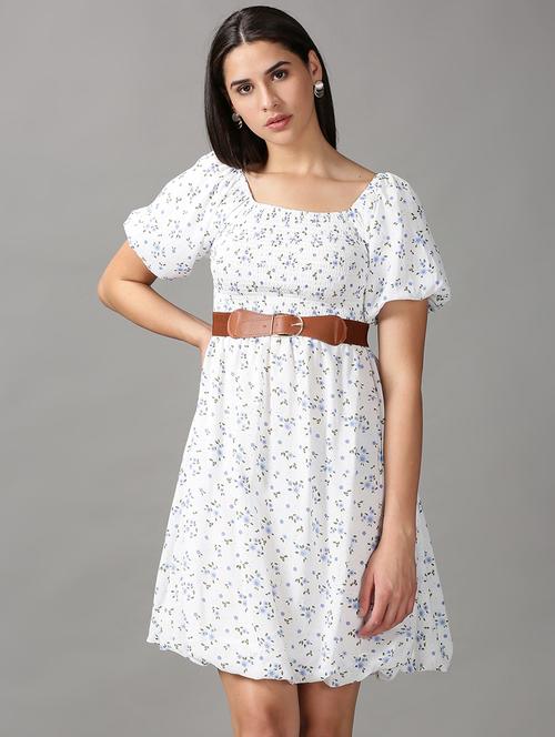 women's fit & flare floral dress - 18688432 - Standard Image - 0