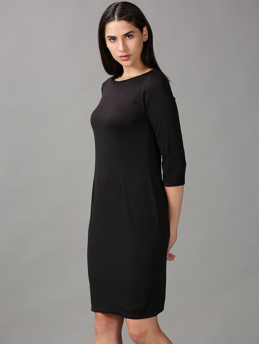 women's shift solid dress - 18688442 -  Standard Image - 1