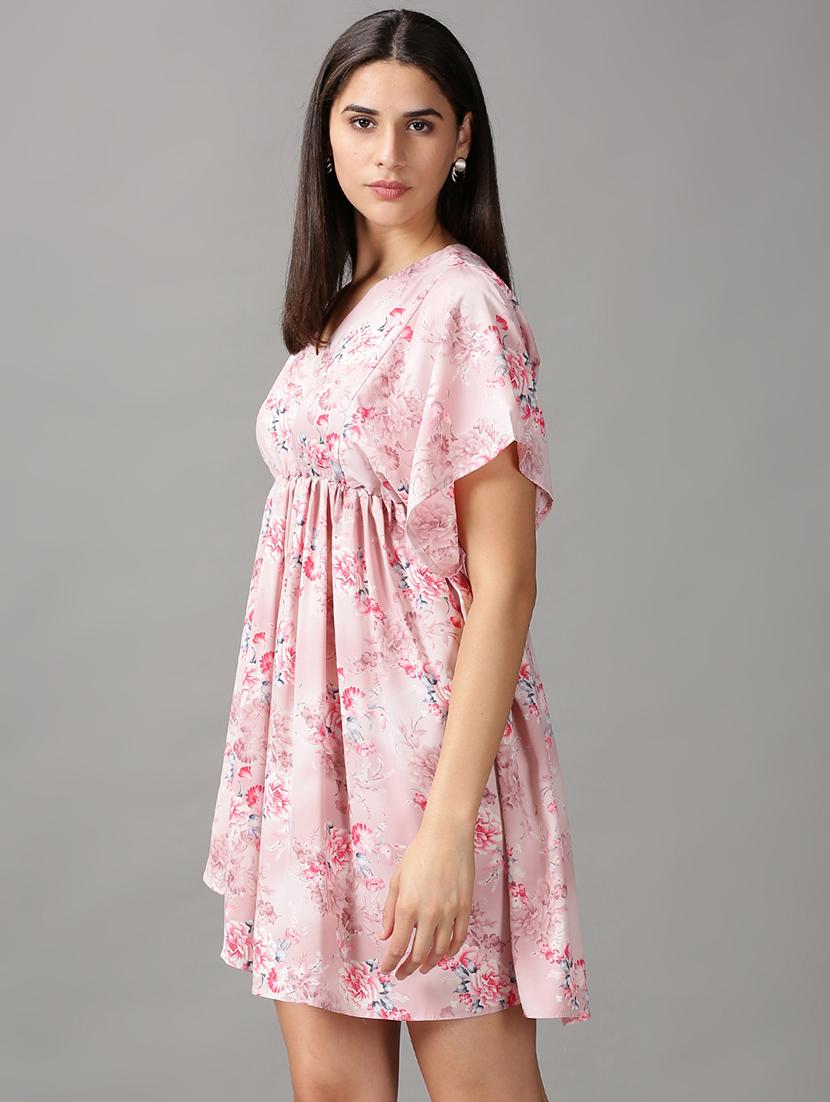 women's asymmetric floral dress - 18688465 - Standard Image - 1