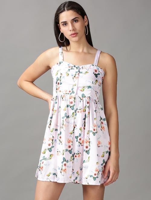 women's fit & flare floral dress - 18688472 - Standard Image - 0