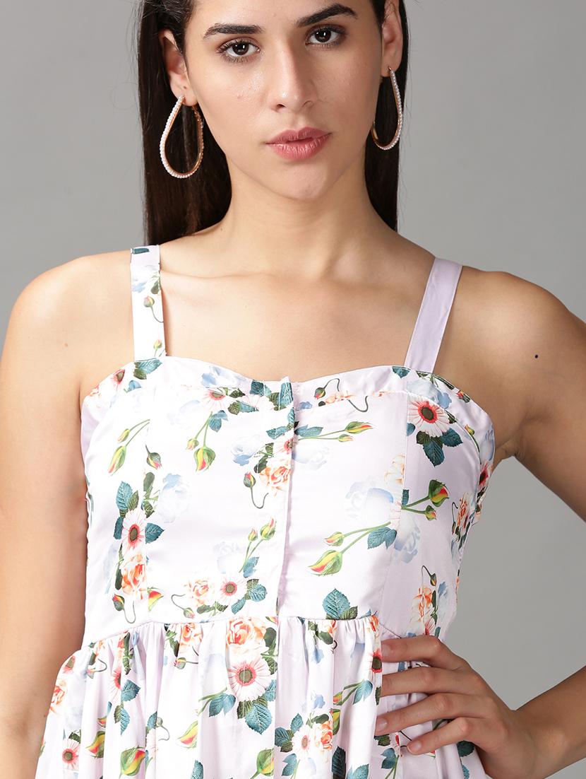 women's fit & flare floral dress - 18688472 - Standard Image - 4