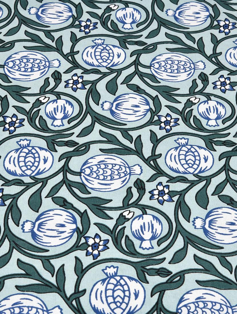 uniqchoice 180 tc blue color floral printed king size bedsheet with 2 pillow cover (eleg-05-blue) - 18688498 - Standard Image - 4
