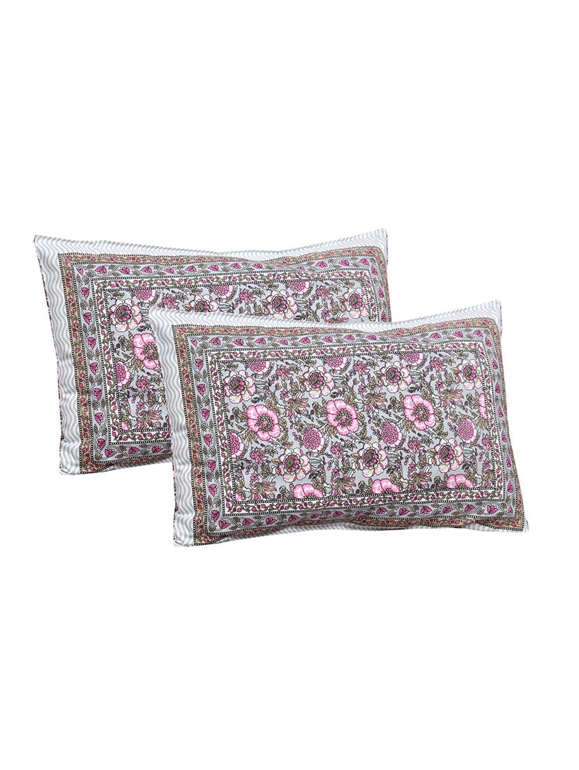 uniqchoice printed double bed sheet with 2 pillow cover - 18688524 - Standard Image - 1