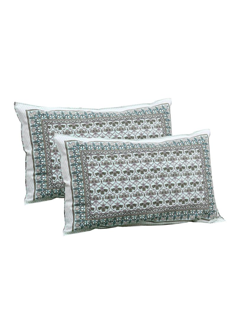 uniqchoice printed double bed sheet with 2 pillow cover - 18688527 -  Standard Image - 1