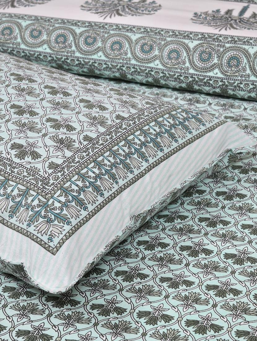 uniqchoice printed double bed sheet with 2 pillow cover - 18688527 - Standard Image - 4