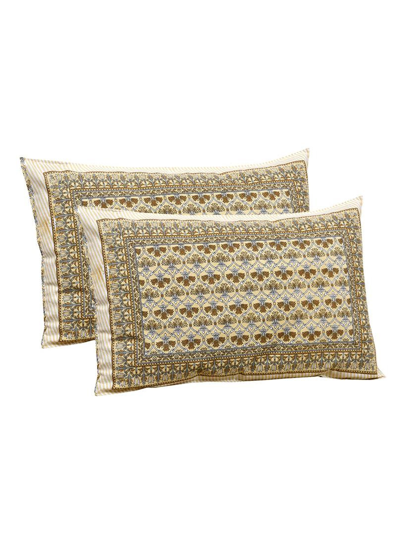 uniqchoice printed double bed sheet with 2 pillow cover - 18688529 -  Standard Image - 1