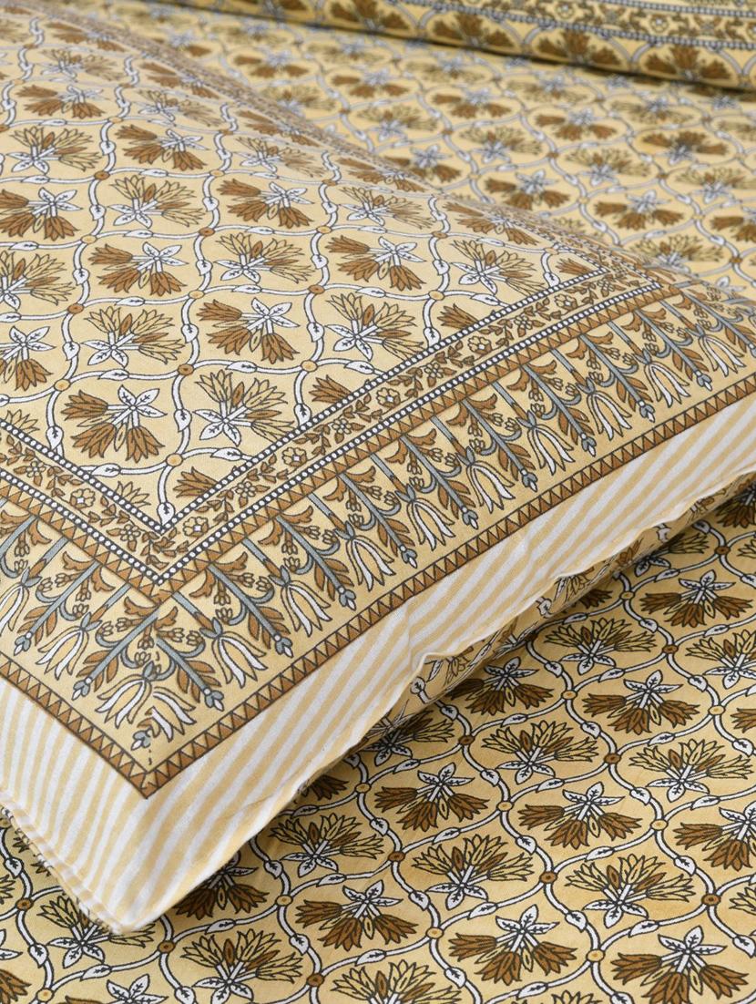 uniqchoice printed double bed sheet with 2 pillow cover - 18688529 - Standard Image - 4
