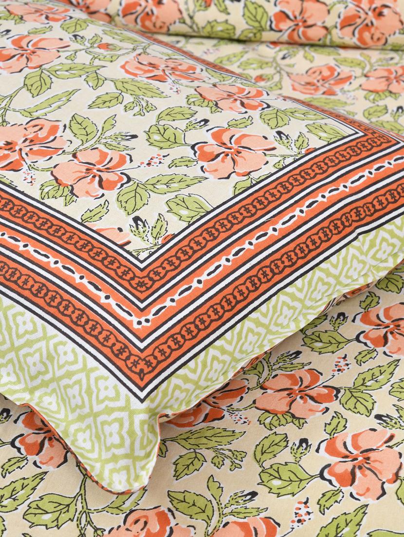 uniqchoice printed double bed sheet with 2 pillow cover - 18688532 - Standard Image - 4