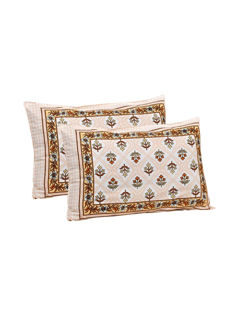 uniqchoice printed double bed sheet with 2 pillow cover - 18688548 - Standard Image - 1