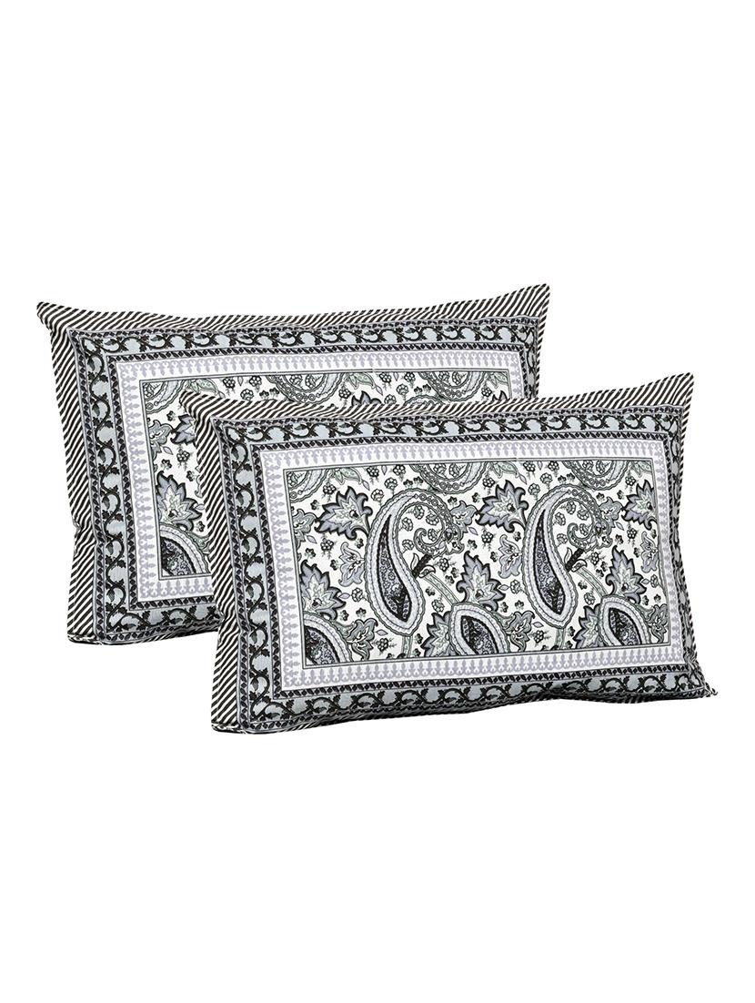 uniqchoice printed double bed sheet with 2 pillow cover - 18688574 - Standard Image - 1