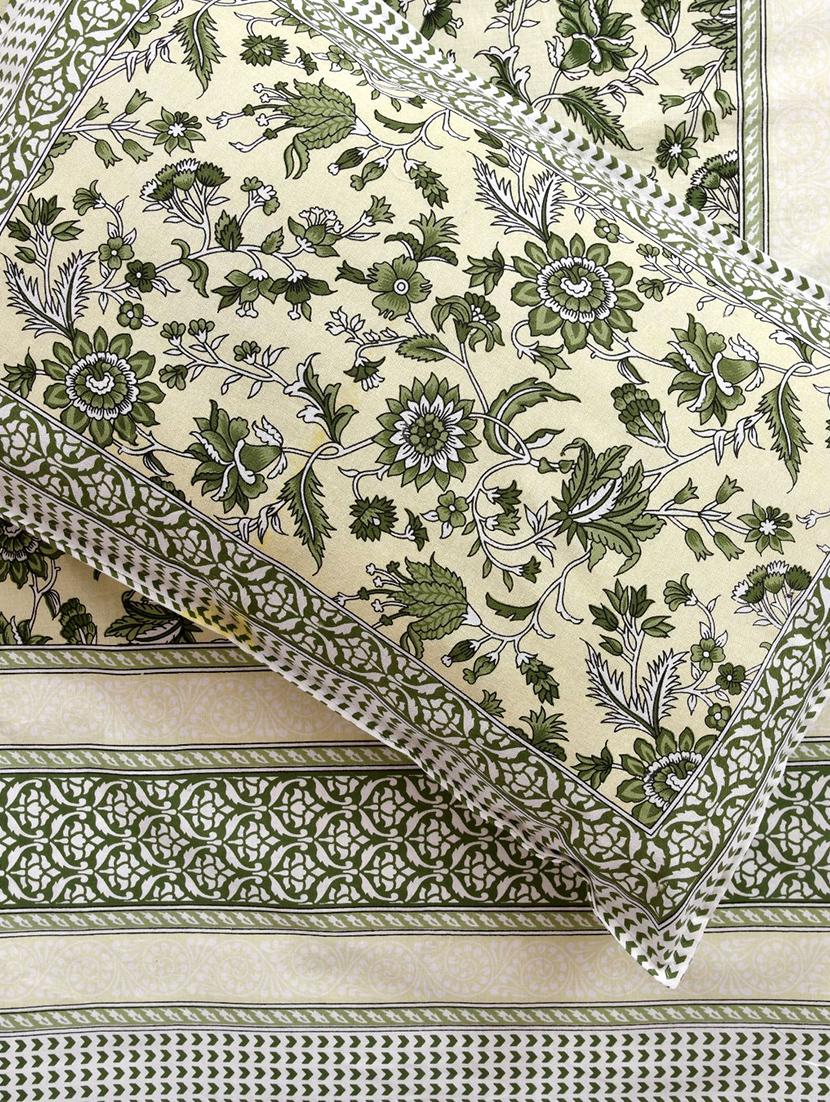 uniqchoice printed double bed sheet with 2 pillow cover - 18688600 - Standard Image - 1
