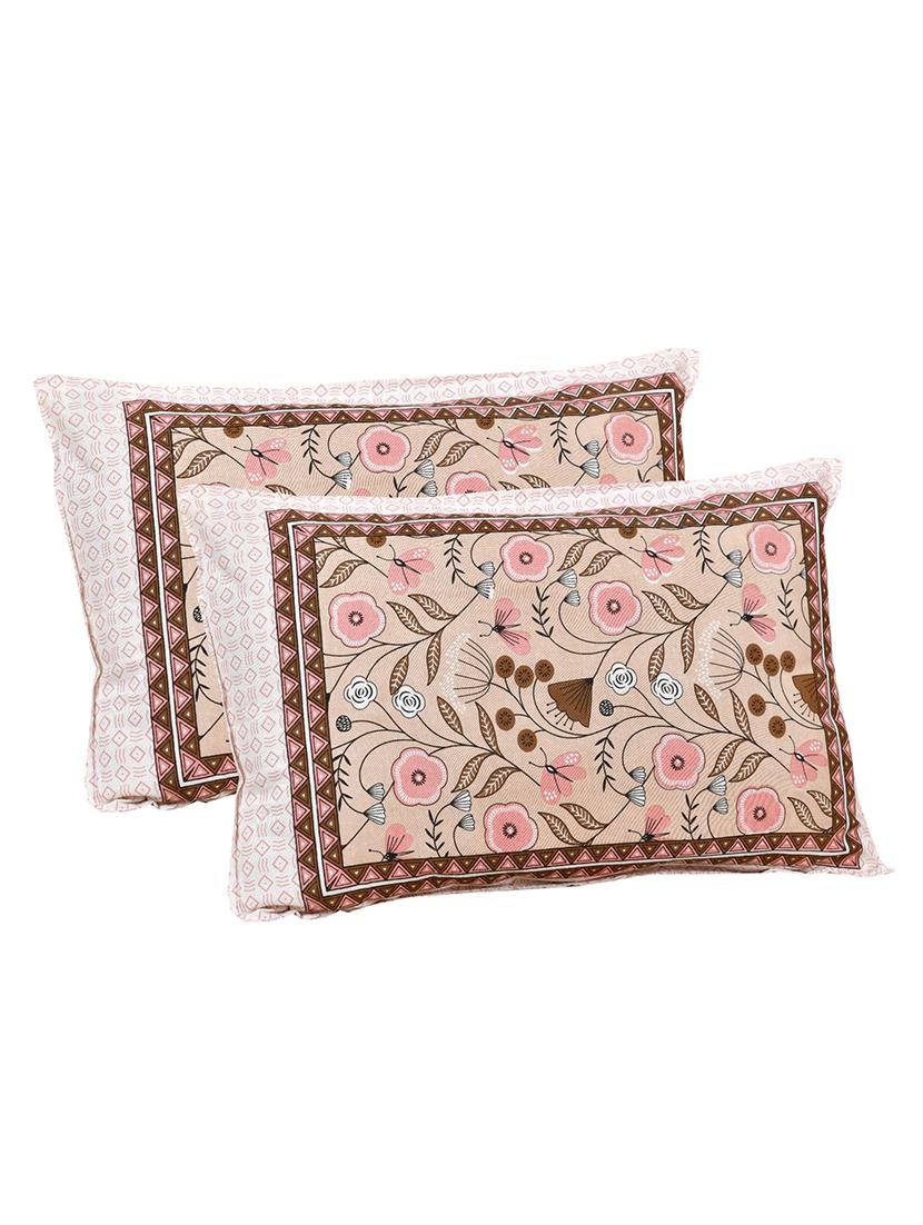 uniqchoice printed double bed sheet with 2 pillow cover - 18688607 - Standard Image - 1