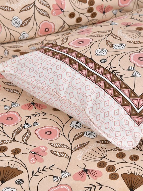 uniqchoice printed double bed sheet with 2 pillow cover - 18688607 - Standard Image - 4