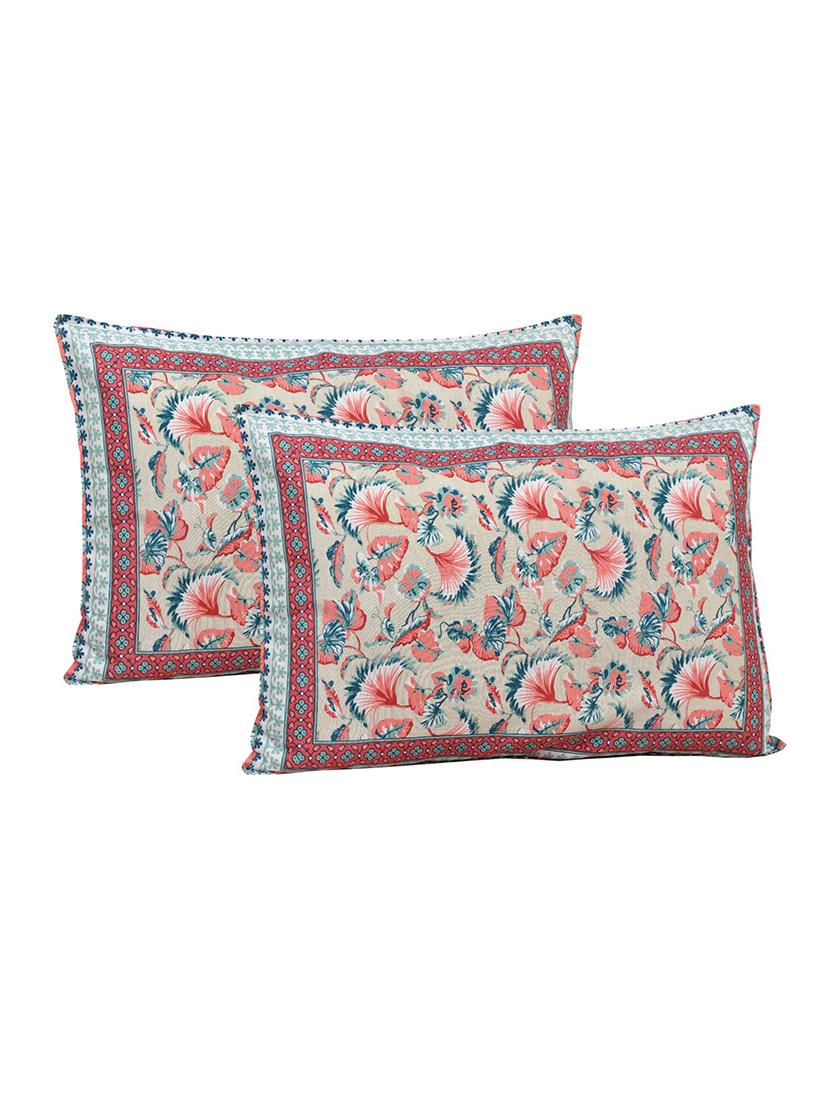 uniqchoice printed double bed sheet with 2 pillow cover - 18688616 -  Standard Image - 1