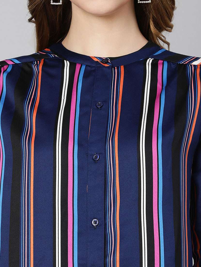 multi colored striped regular shirt - 18688673 -  Standard Image - 6