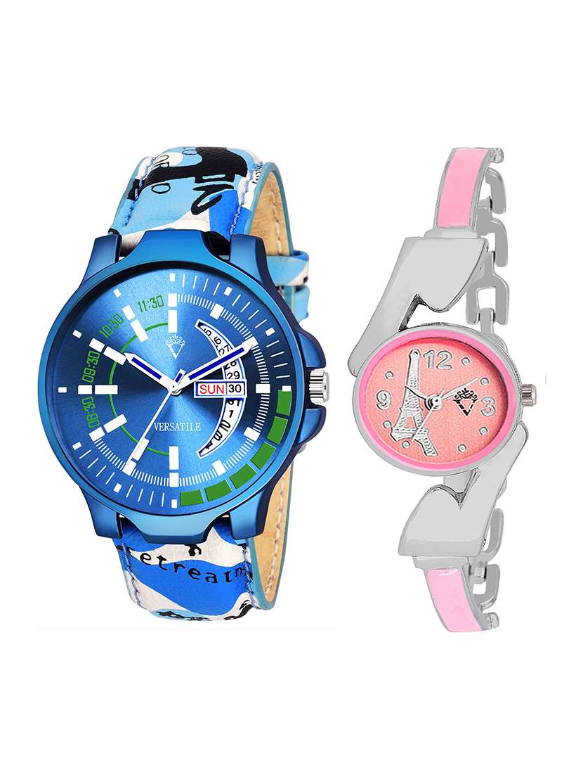 shah & mumtaz wonder couple watch for men's and women