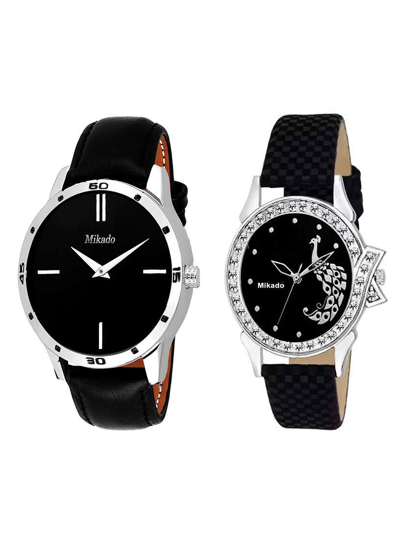 fashion polo couple watches combo for men's and women's