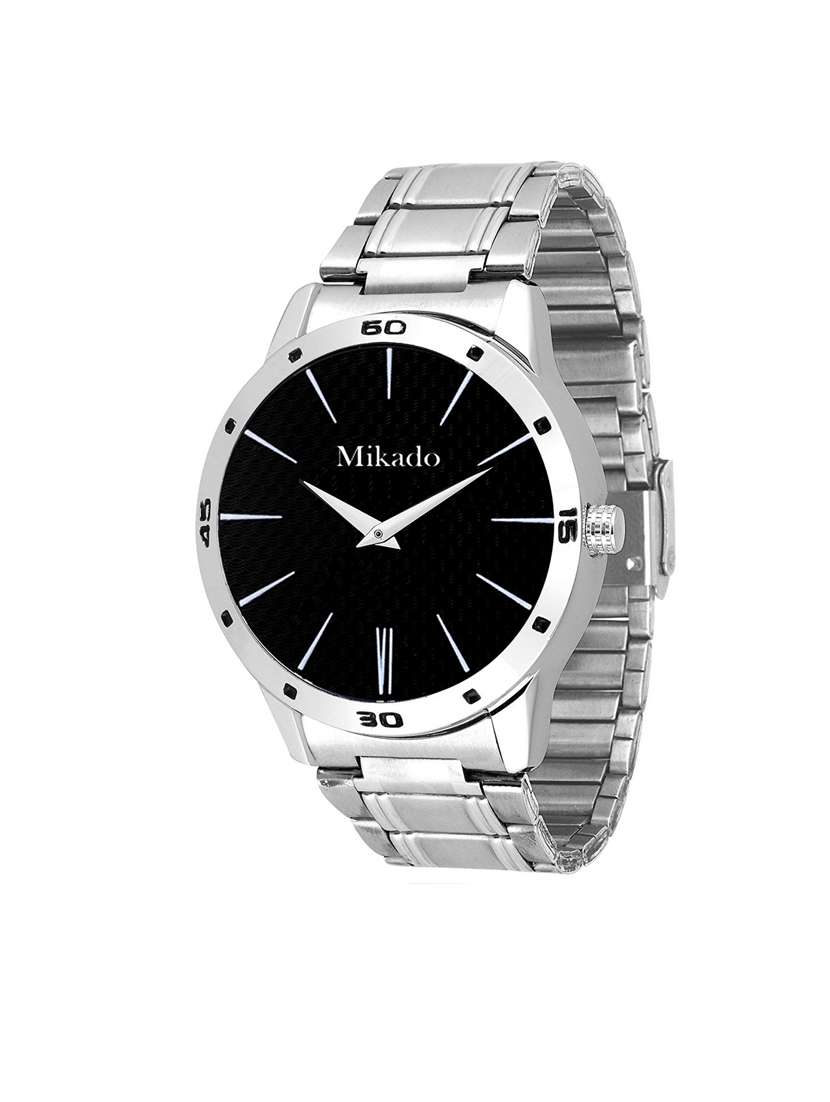 exclusive men's and boy's monopoly casual analog watch with metal chain