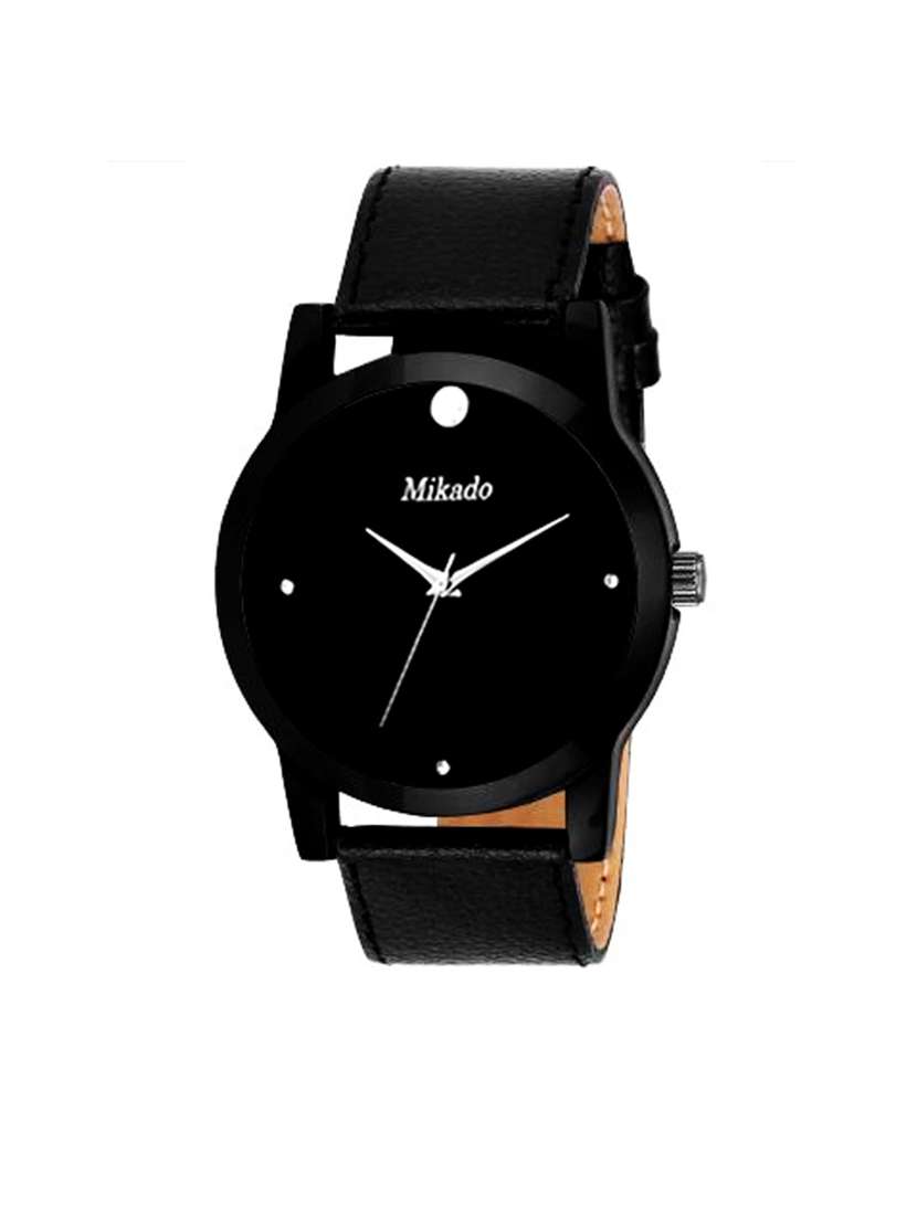 mr. millionaire casual,formal and party wedding stylish genuine leather strap analog watch for men and boys