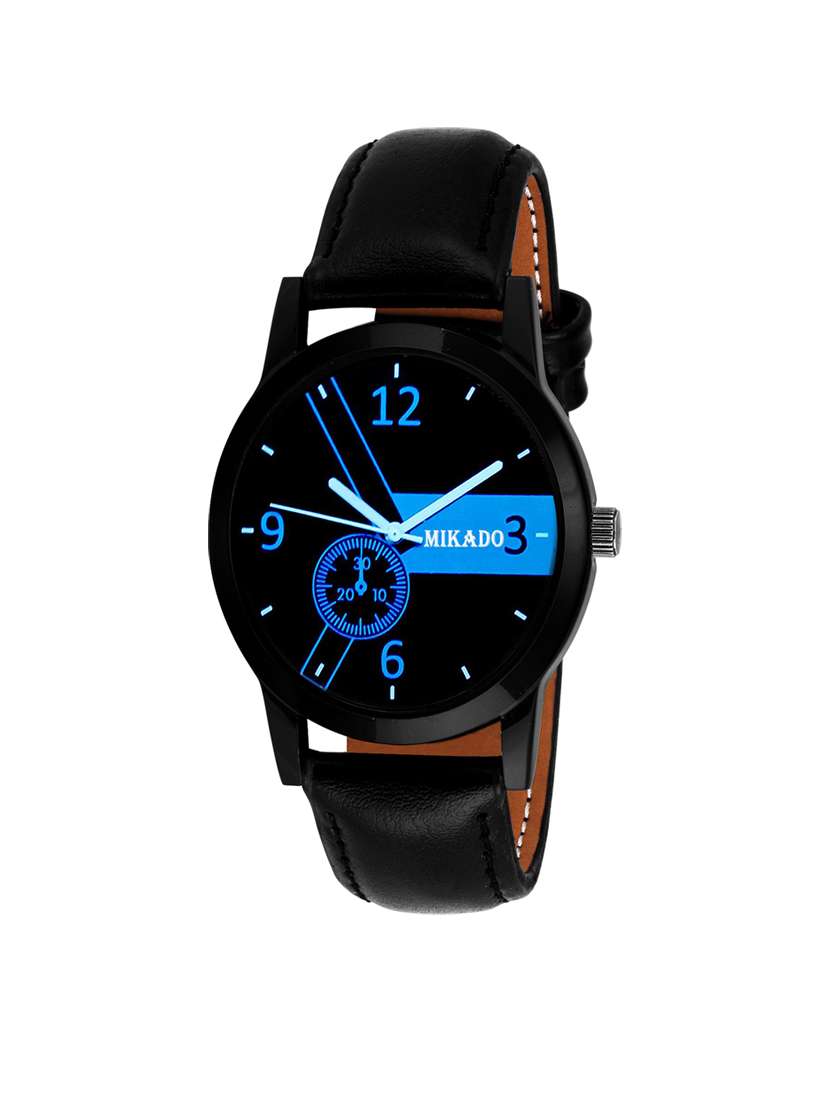 stylish black dial  casual analog watch for boy's and men's