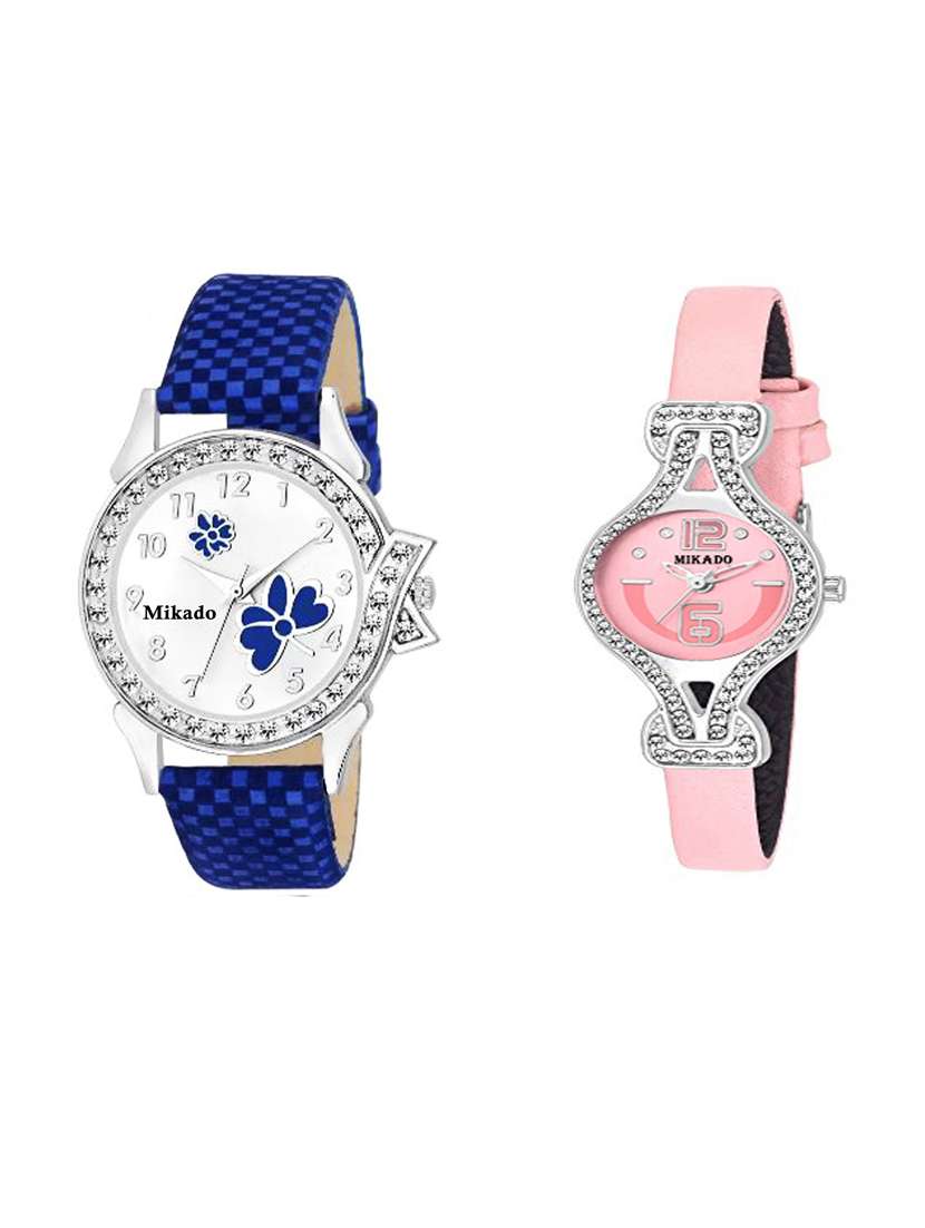 women's analog watch combo