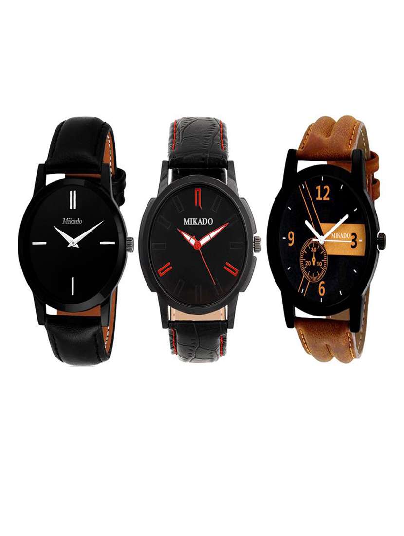 men's analog watch combo
