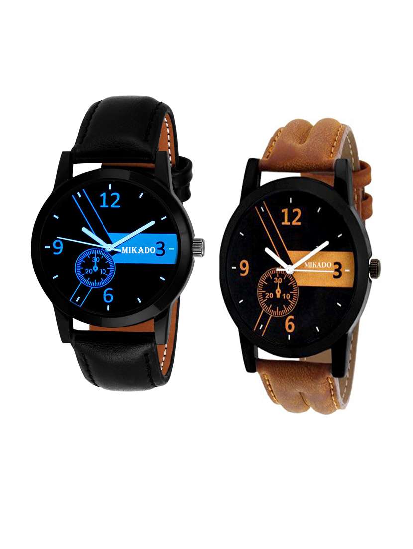 men's analog watch combo