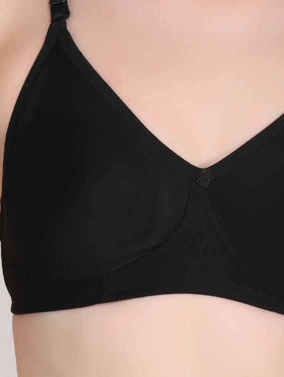 black solid t-shirt bra - 18691497 - Standard Image - 4