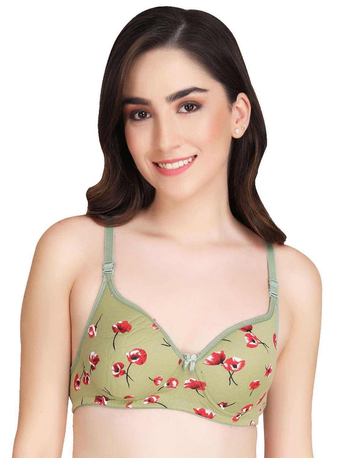 lightly padded printed t-shirt bra 