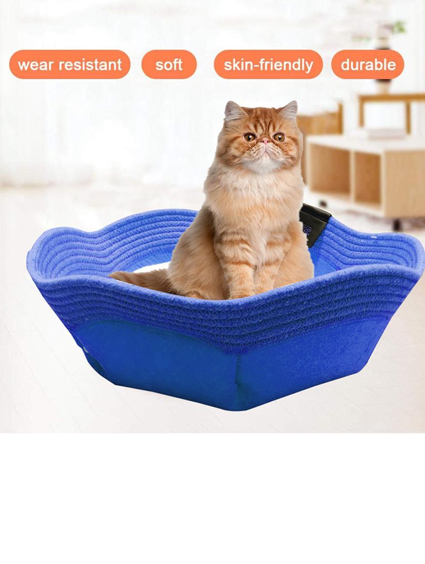blue polyester cave pet bed - 18691783 -  Standard Image - 1