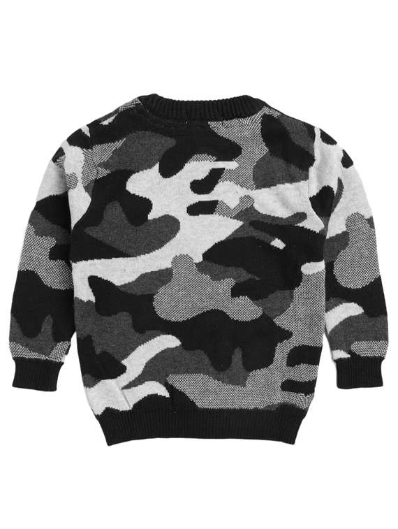 round neck camouflage wool sweater - 18691940 -  Standard Image - 1